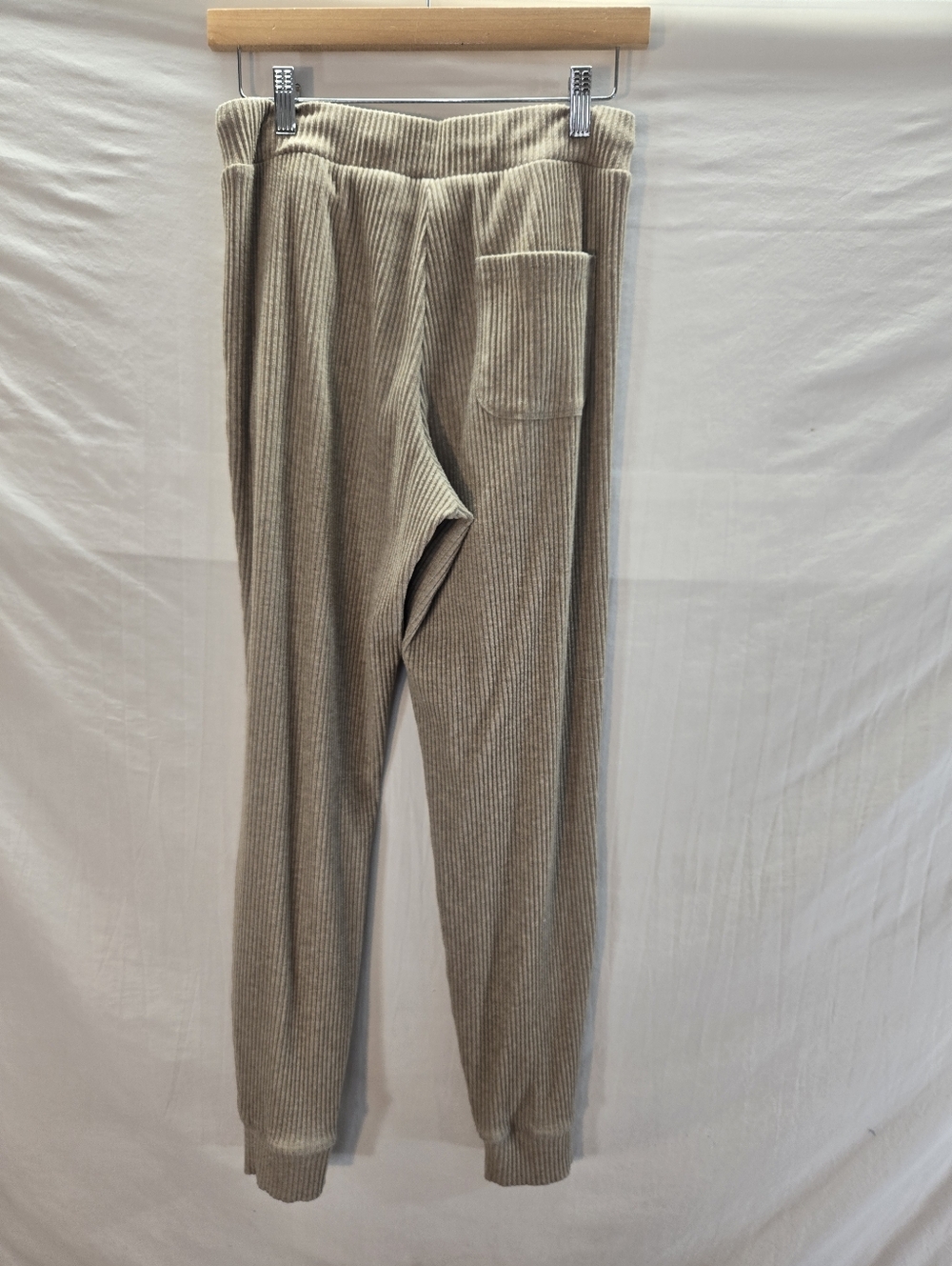 Alo Muse Sweatpant Women's Small Gravel Heather Rib Jogger Relaxed Athleisure - Picture 5 of 5